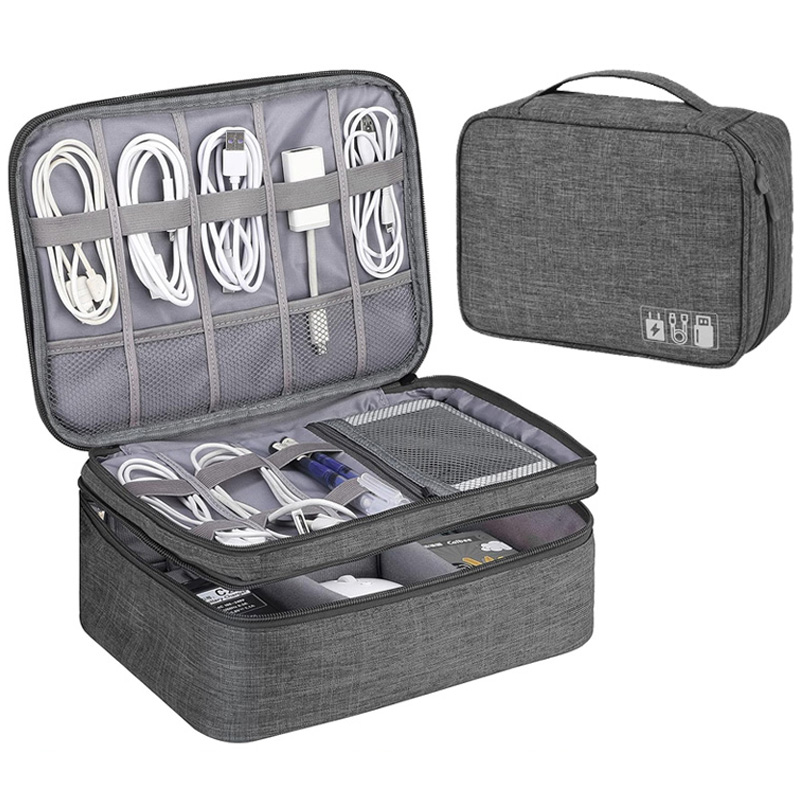 Electronics And Gadgets With I - Tragbare digitale Aufbewahrungstasche, USB-Gadget, wasserdicht, Kabel-Organizer,