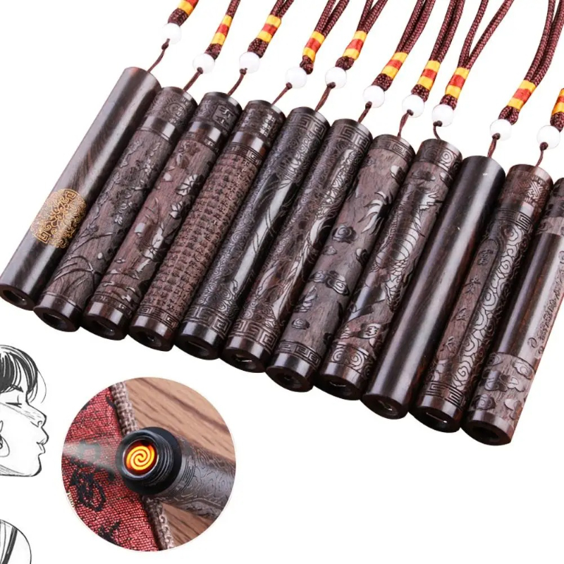 Electronics And Gadgets With I - Kreative Carving Sandelholz Elektronisches Feuerzeug Tragbare